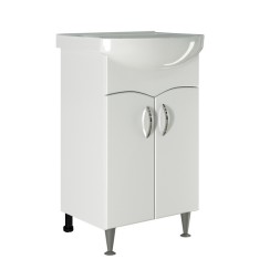 Тумба д/ванной &amp;quot;ФОРМАТ-52&amp;quot; под раковину Альфана-52 (ОК) (ПВХ) - 525507 