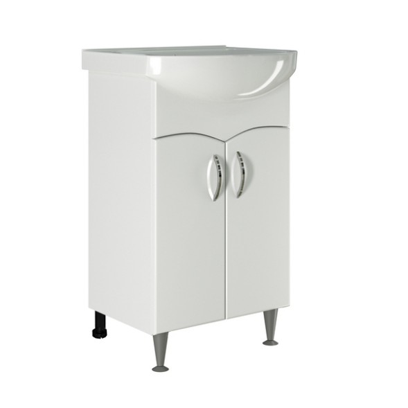 Тумба д/ванной &amp;quot;ФОРМАТ-52&amp;quot; под раковину Альфана-52 (ОК) (ПВХ) - 525507 