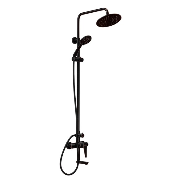 Душевая система 35к ПРОФСАН ПСМ-301-8 &amp;quot;STEEL BLACK&amp;quot; нерж сталь,лейка &amp;quot;Троп душ&amp;quot;ЧЕРНЫЙ-БРОНЗА - PSM-301-8 