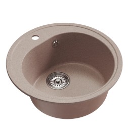 Мойкa ML-GM11 КОМФОРТ круглая, песочная (302), 500мм (глуб. чаши 180) - 00-00009300 