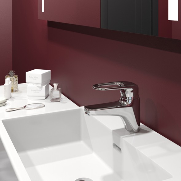 Смеситель для раковины 40k MIXLINE ML05-04 с/отв п/гайку (без подводки) - ML05-04 