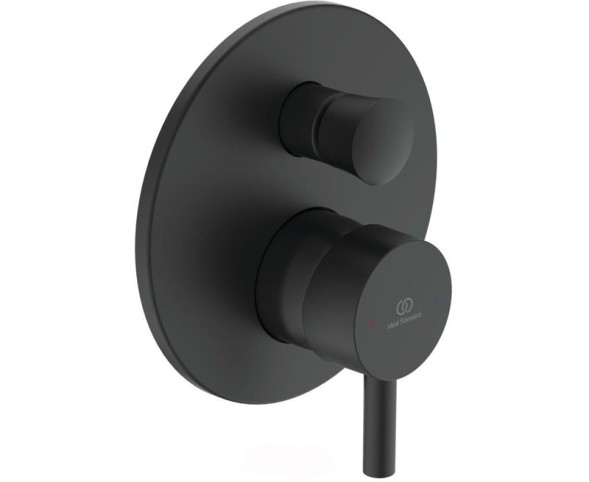 Смеситель для ванны Ideal Standard Silk Black Ceraline, керамический картридж, черный матовый (A6939XG)