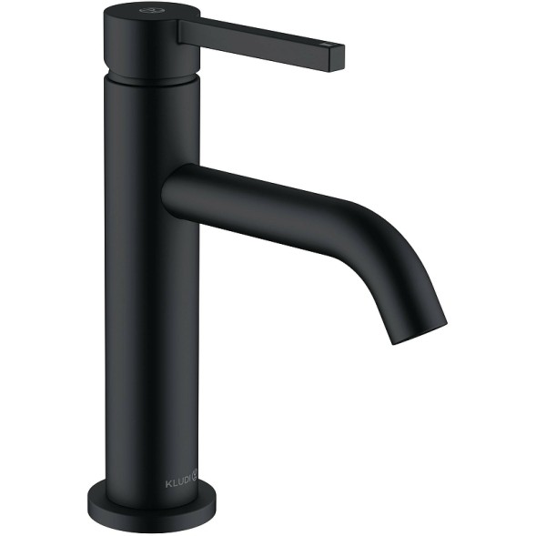 Смеситель для раковины Kludi Nova Fonte Pura керамический картридж, черный матовый (200263915)