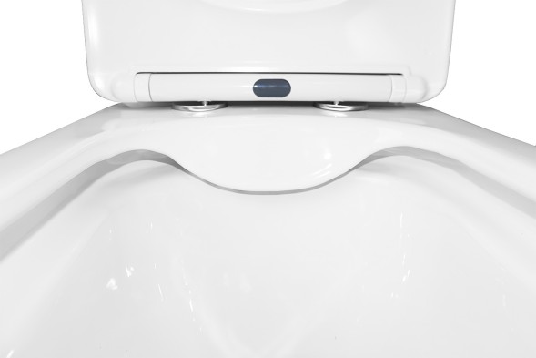 Унитаз-компакт Azario VELISE 355х625x810 напольный, безободковый в комплекте с быстросъемным сиденьем микролифт (AZ-1222A)