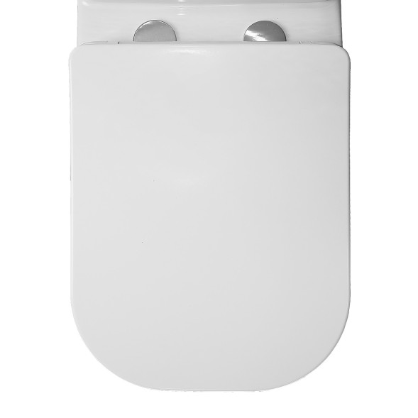 Унитаз-компакт Azario VELISE 355х625x810 напольный, безободковый в комплекте с быстросъемным сиденьем микролифт (AZ-1222A)