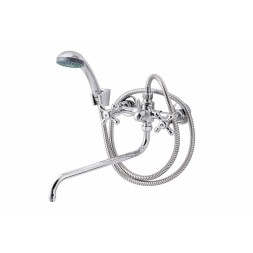 Смеситель для ванны и раковины 1/2 кер ПРОФСАН ПСМ-150-К89 "СТАНДАРТ-Б" эксцентрики "РУС", ХРОМ - PSM-150-89