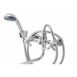 Смеситель для ванны и раковины 1/2 кер ПРОФСАН ПСМ-150-К89 "СТАНДАРТ-Б" эксцентрики "РУС", ХРОМ - PSM-150-89