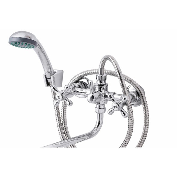 Смеситель для ванны и раковины 1/2 кер ПРОФСАН ПСМ-150-К89 &amp;quot;СТАНДАРТ-Б&amp;quot; эксцентрики &amp;quot;РУС&amp;quot;, ХРОМ - PSM-150-89 