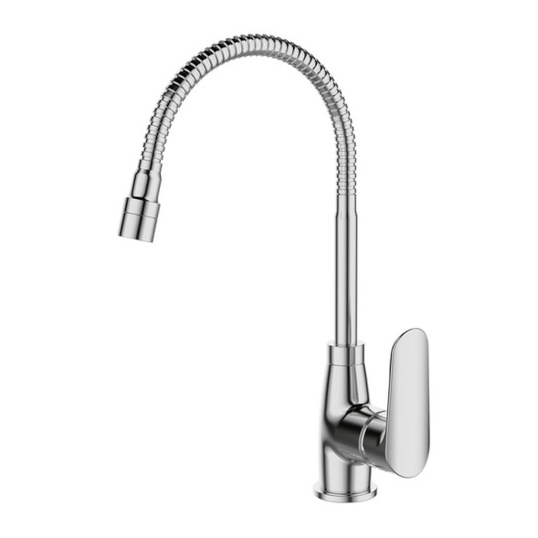 Смеситель для кухни 35к Milardo M07SB2FM05 &amp;quot;Meal&amp;quot; гибкий, высокий пов. излив, п/гайку, ХРОМ - M07SB2FM05 