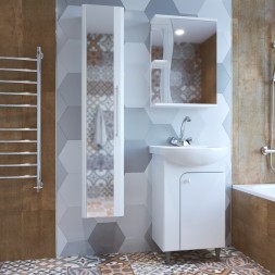 Зеркальный шкаф "Классик-50" правый без подсветки (ПВХ) - 525510