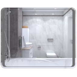 Зеркало MIXLINE "Валерия" 1000*800 (ШВ) сенсорный выключатель, светодиодная подсветка - MLZ.Va.10-8.1.2