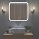 Зеркало MIXLINE &amp;quot;Стив-3&amp;quot; 700*685 (ШВ) сенсорный выключатель, часы + подогрев - ФР-1754 