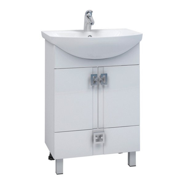 Тумба д/ванной &amp;quot;КВАДРО 1-65&amp;quot; под раковину Элеганс-65 (Rosa) (ПВХ) - 550493 