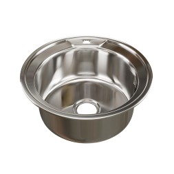 Мойка круг d 49 (0,6) вып 3 1/2 MIXLINE (глуб чаши 17см) с сифоном - 528182 