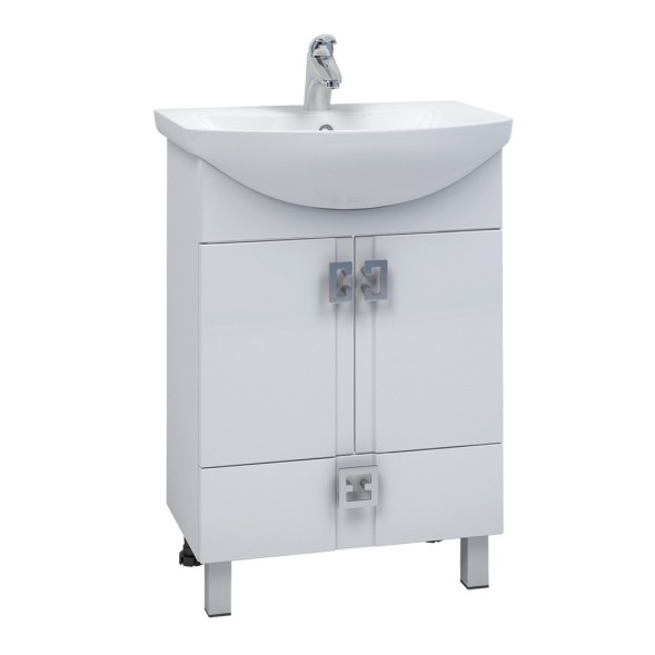 Тумба д/ванной &amp;quot;КВАДРО 1-75&amp;quot;  под раковину Элеганс-75 (Kirovit) (ПВХ) - 551698 