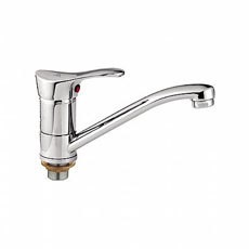 Смеситель для кухни 35к L4514B-2 Ledeme с отв кор излив, силумин - L4514B-2