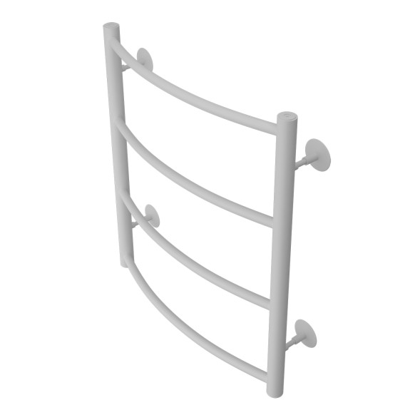 Полотенцесушитель водяной AZARIO VERONA 500/600 4 секции, нижнее/диагональное подключение, 1/2&amp;quot;, белый (AZ83911W)