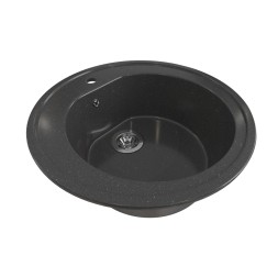 Мойкa ML-GMS02 СТАНДАРТ круглая, черный (308), 505мм (глуб. чаши 180) - 00-00002358 