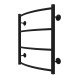 Полотенцесушитель водяной AZARIO VERONA 500/600 4 секции, боковое подключение, 1/2&amp;quot;, черный (AZ83912B)