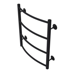 Полотенцесушитель водяной AZARIO VERONA 500/600 4 секции, боковое подключение, 1/2", черный (AZ83912B)