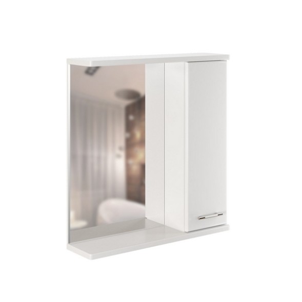 Зеркальный шкаф &amp;quot;Росток 65&amp;quot; правый без подсветки  (ПВХ) - 536050 