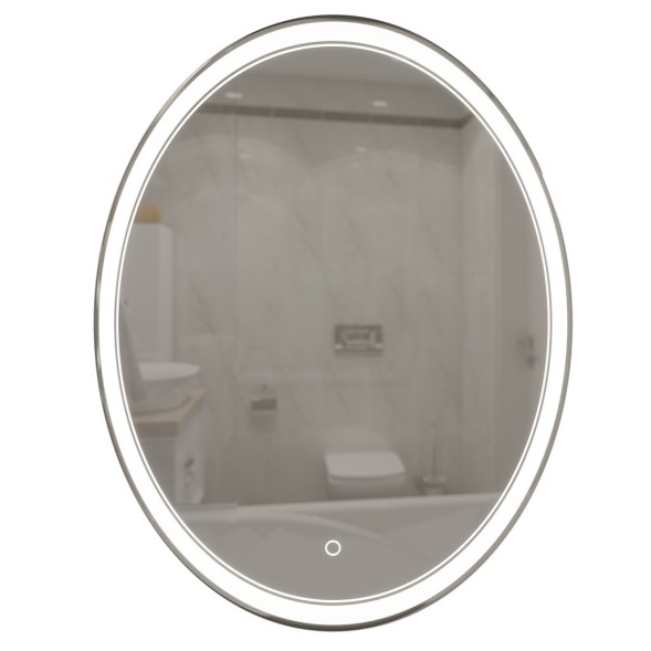 Зеркало MIXLINE &amp;quot;Дора&amp;quot; 700*900 (ШВ) овал, сенсорный выключатель, светодиодная подсветка - MLZ.Do.7-9.1.2 
