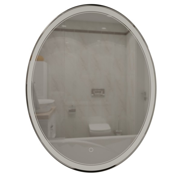 Зеркало MIXLINE &amp;quot;Дора&amp;quot; 700*900 (ШВ) овал, сенсорный выключатель, светодиодная подсветка - MLZ.Do.7-9.1.2 