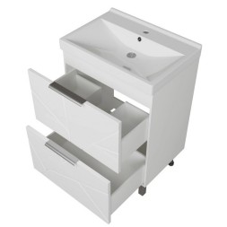 Тумба д/ванной &amp;quot;Гранд-70&amp;quot;  под раковину Марго-70 (MIXLINE) (ПВХ) - 554894 