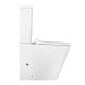 Унитаз-компакт Azario Quadro 605x340x810 напольный, смыв &amp;quot;Торнадо&amp;quot;, безободковый с сидением микролифт и арматурой, белый (AZ-2175 UQ1)