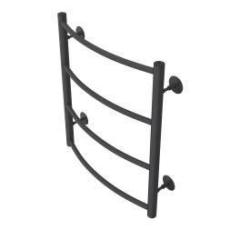 Полотенцесушитель водяной AZARIO VERONA 500/600 4 секции, нижнее/диагональное подключение, 1/2", графит (AZ83913G)