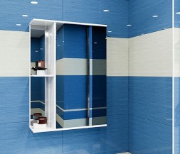 Зеркальный шкаф &amp;quot;Стандарт-50&amp;quot; правый без подсветки (ПВХ) - 525514 