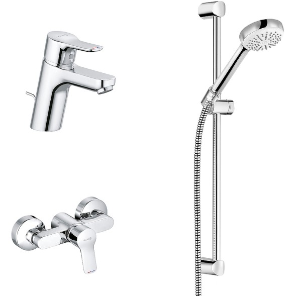 Комплект для душа KLUDI PURE&amp;amp;EASY  3in1, хром (378450565)