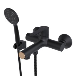 Смеситель для ванны 35k MIXLINE ML23-01 &amp;quot;Round Black&amp;quot; ЧЕРНЫЙ - ML23-01 