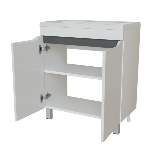 Тумба д/ванной &amp;quot;Лайн-70&amp;quot;  под раковину Марго-70 (MIXLINE)  (ПВХ) - 554895 