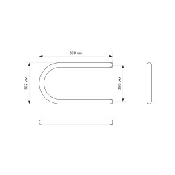 Полотенцесушитель MIXLINE SIMPLE P 25х50 1&amp;#039;&amp;#039; - ML-556312 