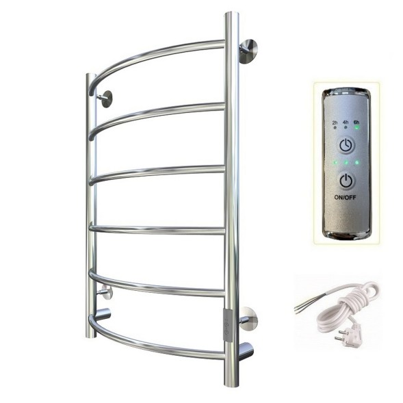 Полотенцесушитель электрический ЛЦ 80х50 6 перекл ДУГА унив (скрыт подкл, таймер,351Вт) ТРУГОР - 00-00031608 