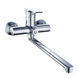 Смеситель для ванны и раковины 35к ПРОФСАН ПСМ-100-2 "ЭЛИТ" эксцентрики "ЕВРО", ХРОМ - PSM-100-2