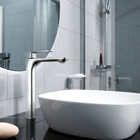 Смеситель для раковины 35к IDDIS SLISB01i01 &amp;quot;Slide&amp;quot; литой, высокий, ХРОМ - SLISB01i01 