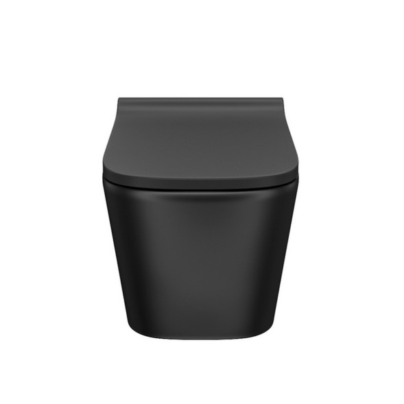 Унитаз подвесной безободковый IDDIS BILR2BMi25 &amp;quot;Bild&amp;quot; сиденье дюропласт, микролифт ЧЕРНЫЙ матовый - BILR2BMi25 