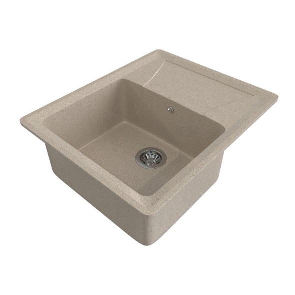 Мойка ML-GMS03 СТАНДАРТ с крылом, песочный (302), 605*495*190мм - 00-00004519 