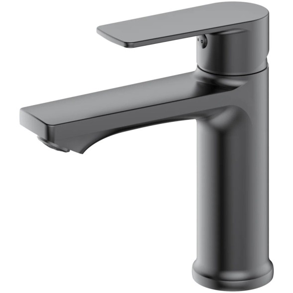 Смеситель для раковины 35к HB10719-3 HAIBA б/отв п/гайку ОРУЖ.СТАЛЬ - HB10719-3 