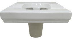 Унитаз напольный &amp;quot;Чаша Генуя&amp;quot; Creo Ceramique 525х405х220 мм, с гидрозатвором (SQ9100)