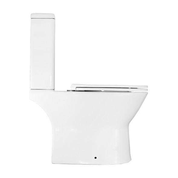 Унитаз - компакт Azario Dante 360х660х805 напольный, безободковый, быстросъемное сиденье микролифт (93589)