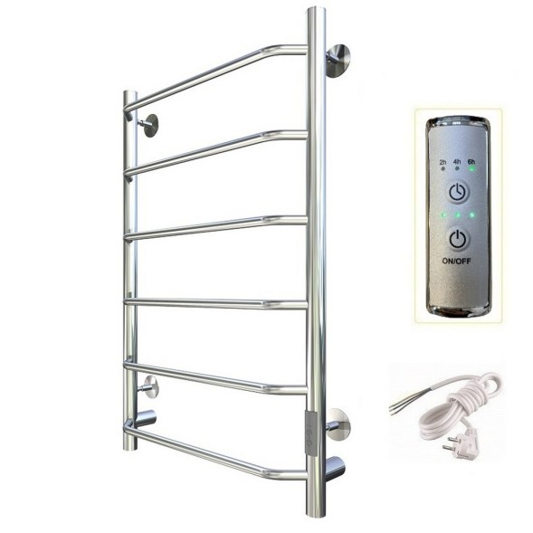 Полотенцесушитель электрический ЛЦ 80х50 6 пер ТРАПЕЦИЯ унив (скрыт подкл, таймер, 351Вт) ТРУГОР - 00-00031620 