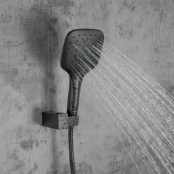 Душевая система 35к G7117-6 GAPPO лейка &amp;quot;Тропический душ&amp;quot; встраиваемая ЧЕРНЫЙ - G7117-6 