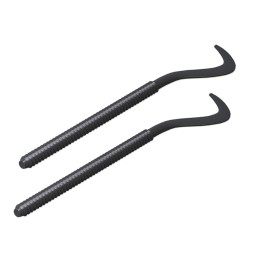 Комплект плоских кронштейнов с дюбелями 7,2*170мм, черные (2 шт) ROYAL THERMO - RT06-01 