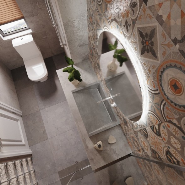 Зеркало MIXLINE &amp;quot;Алон круг&amp;quot; - ЭКОНОМ D700 светодиодная подсветка, сенсорный выключатель - MLZ.Al.7.1.2 