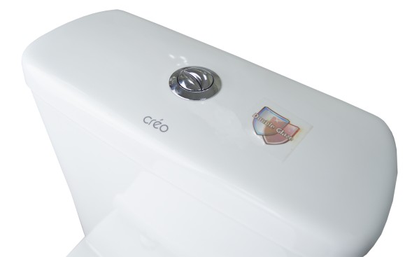 Унитаз-компакт Creo Ceramique ARLES 650х370х820 напольный, c быстросъемным сиденьем микролифт, белый (AS1002+AS1003+AS1001T)