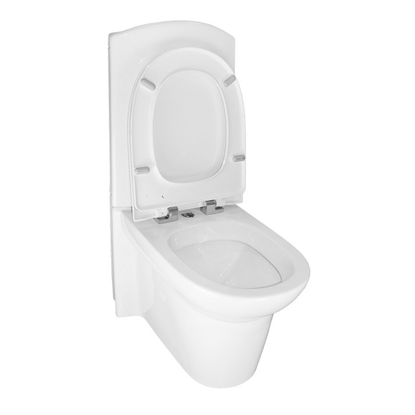 Унитаз-компакт Creo Ceramique LE MANS напольный, скрытый монтаж,  с крышкой микролифт (415х705х950)