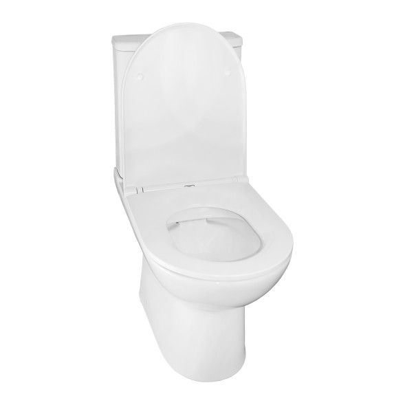 Унитаз-компакт Azario Kano 370х630х800 напольный, безободковый, в комплекте с быстросъемным сиденьем микролифт (93590)